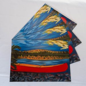 Red Canoe - set of 4
