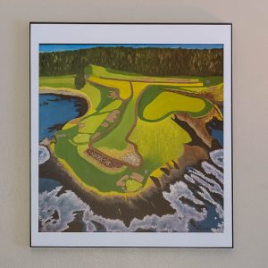 Pebble Beach White Border Plak-it Print
