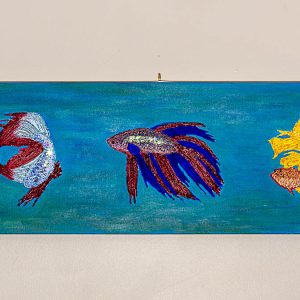 Japanese Fighting Fish - Unframed Original